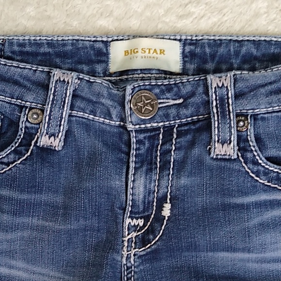 Big Star Jeans size 28 Liv Skinny Distressed - Picture 9 of 15